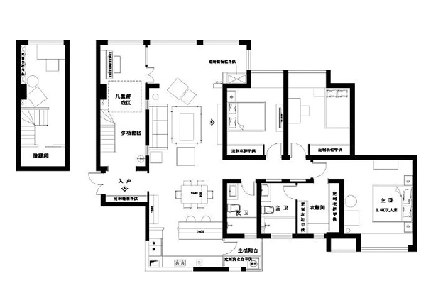 三居室戶型結構不合理，布局該如何調整?