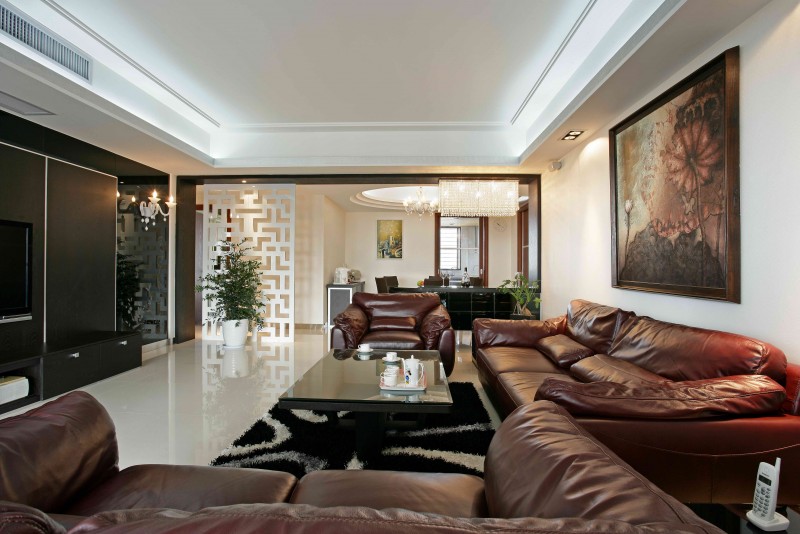 湘潭萊茵城145平米現代風格裝修案例