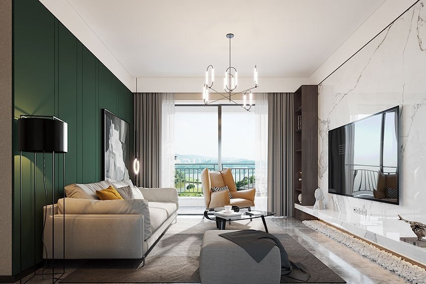 120平現(xiàn)代裝修風(fēng)格，保留現(xiàn)代的設(shè)計感