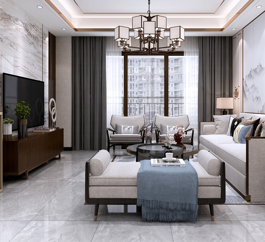 122平現代四房裝修，空間舒服而優雅