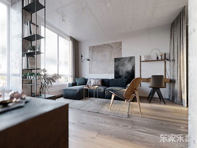 長沙三一街區112平米簡歐風格裝修案例