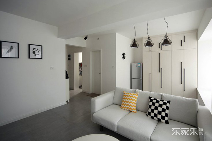 長沙時代傾城85平米現代簡約風格裝修案例