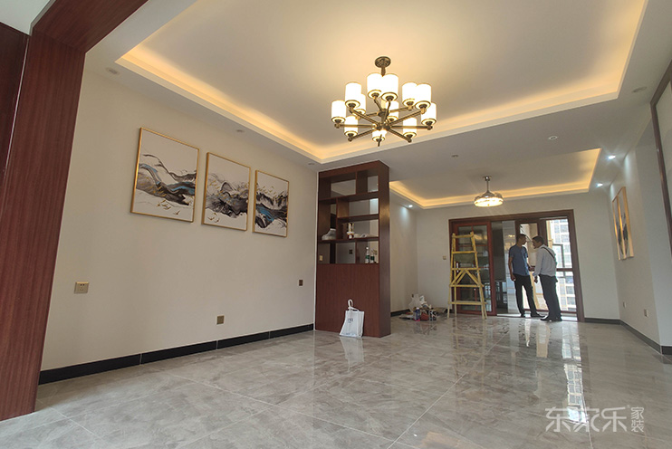 長沙洋湖明園160平米新中式風(fēng)格裝修案例