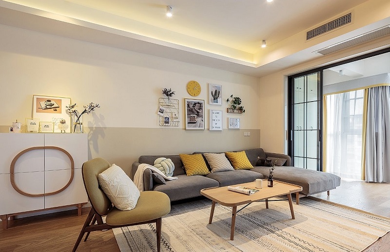 113㎡現代簡約風格裝修，美與實用兼具