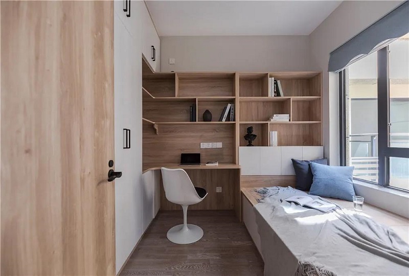 102平米三居室極簡風，巧用中性色打造舒適的居家環境