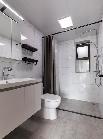 102平米三居室極簡風，巧用中性色打造舒適的居家環境