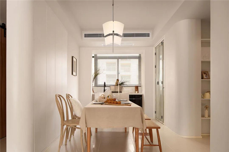 118㎡現代簡約三居室，全屋奶油色裝飾，溫柔優雅恬靜舒適