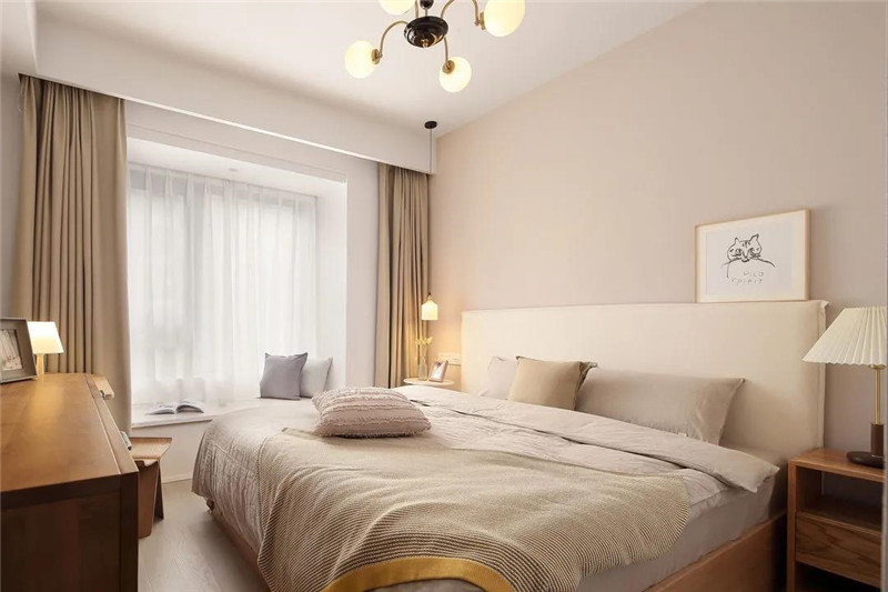 118㎡現代簡約三居室，全屋奶油色裝飾，溫柔優雅恬靜舒適