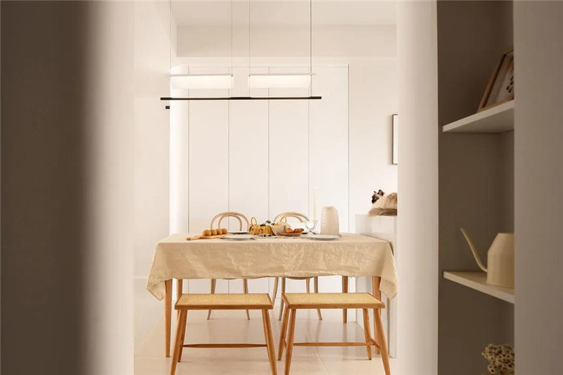 118㎡現代簡約三居室，全屋奶油色裝飾，溫柔優雅恬靜舒適