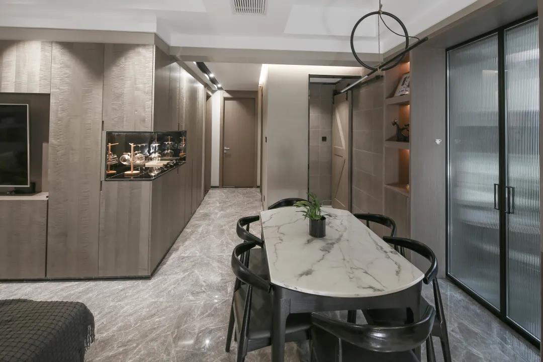 125㎡現代簡約風格新房裝修，玄關柜+電視柜超大氣！