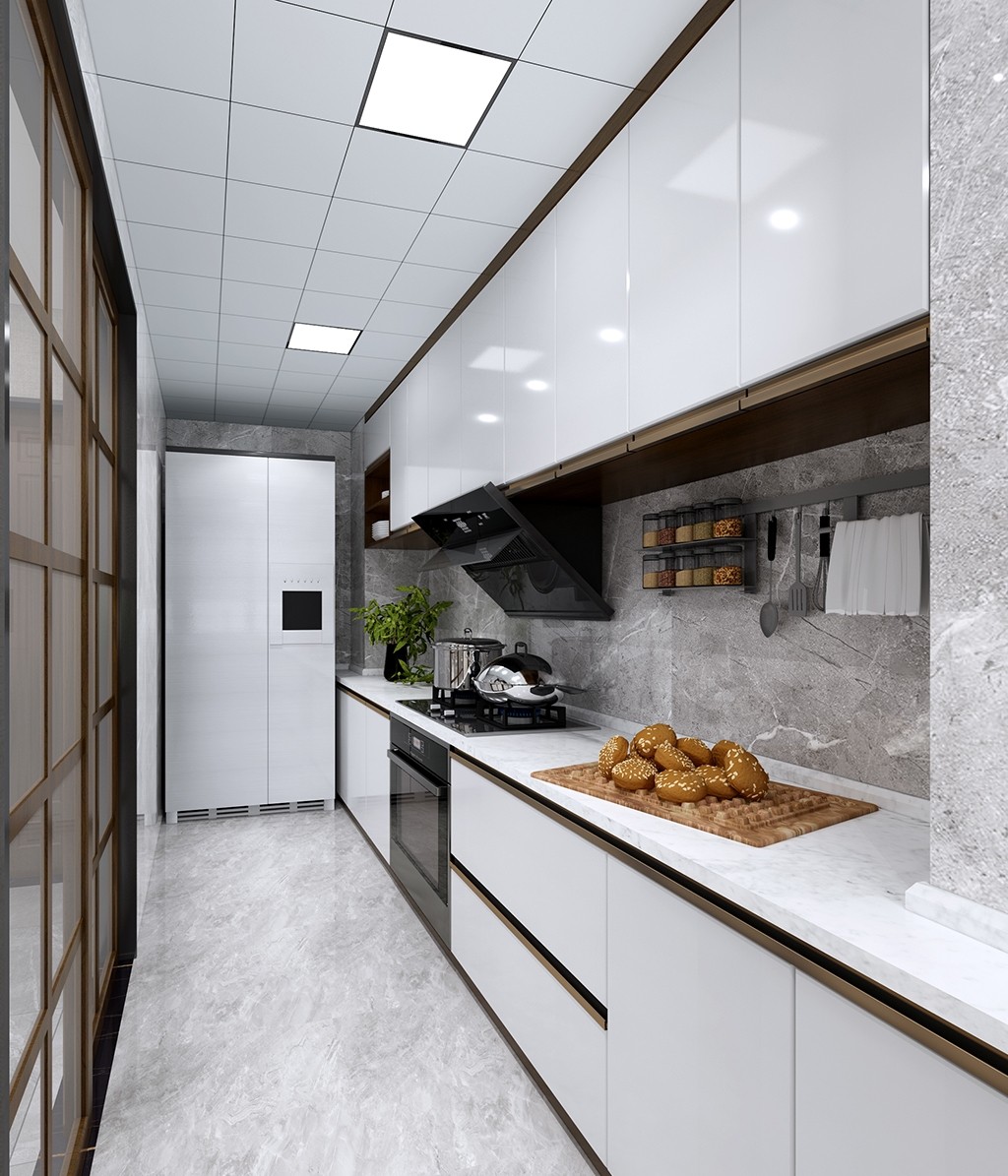 122平現代四房裝修，空間舒服而優(yōu)雅