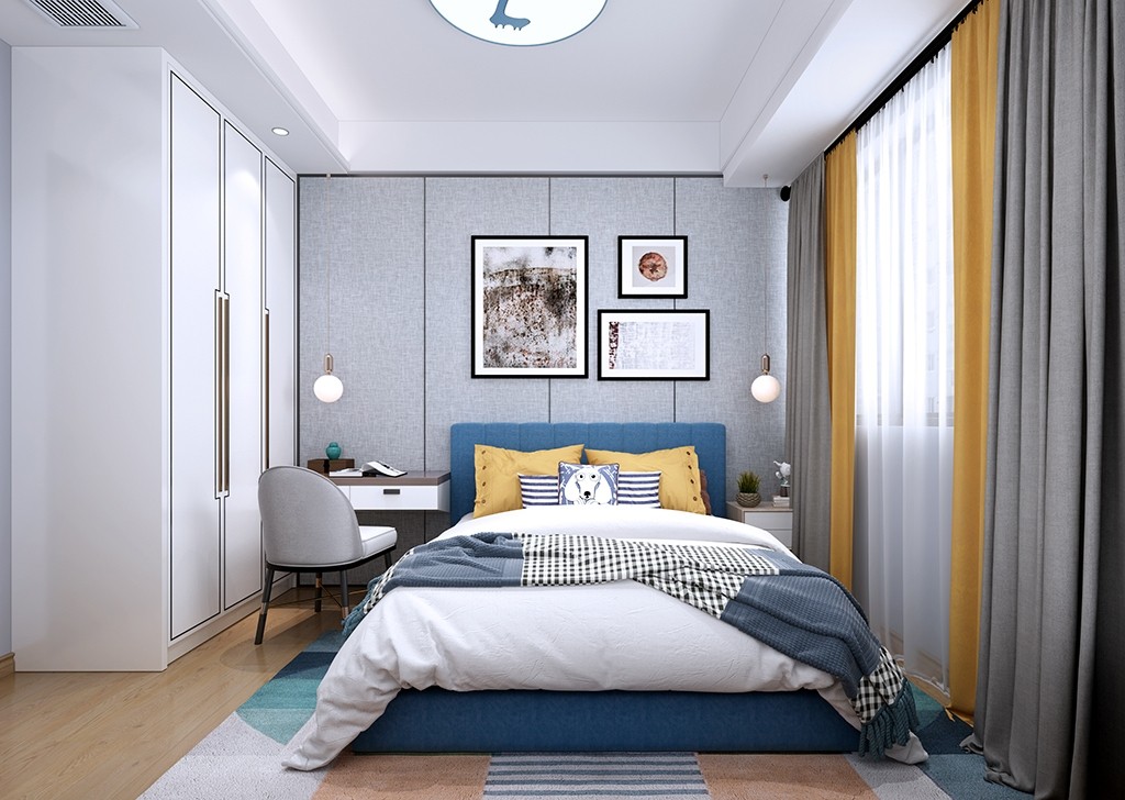 122平現代四房裝修，空間舒服而優(yōu)雅