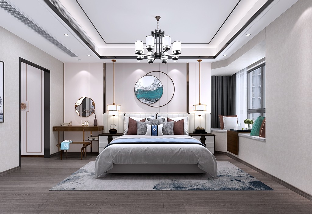 122平現代四房裝修，空間舒服而優(yōu)雅