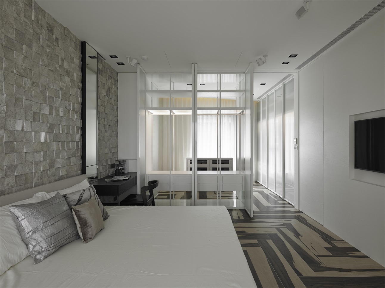 123平米新房現代風格裝修，簡潔時尚大氣