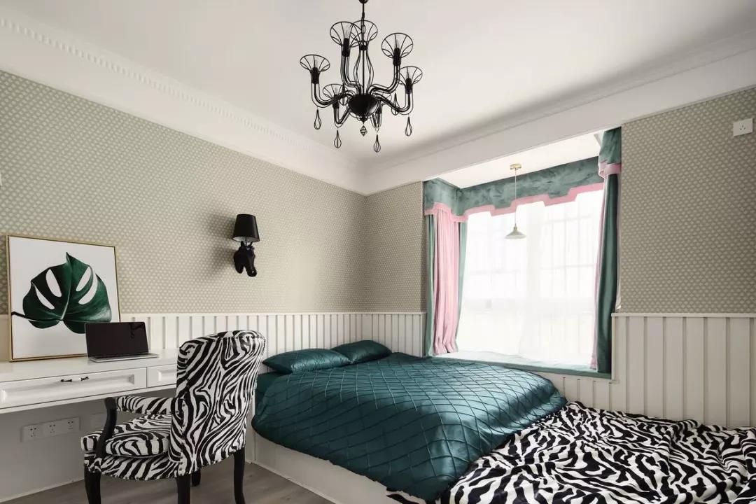 129m2溫馨三居室，美式裝修風格案例