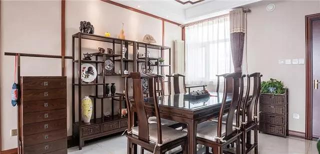 140平中式風格裝修案例，一個客廳都美爆了！