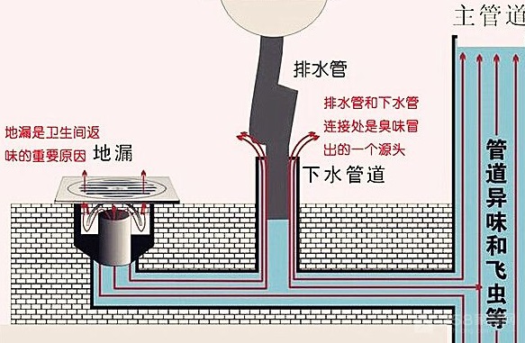 防臭地漏結構及原理圖解